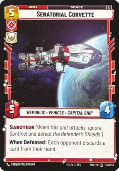 SENATORIAL CORVETTE - Unlimited Twilight of the Republic