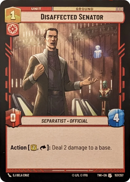 DISAFFECTED SENATOR - Unlimited Twilight of the Republic