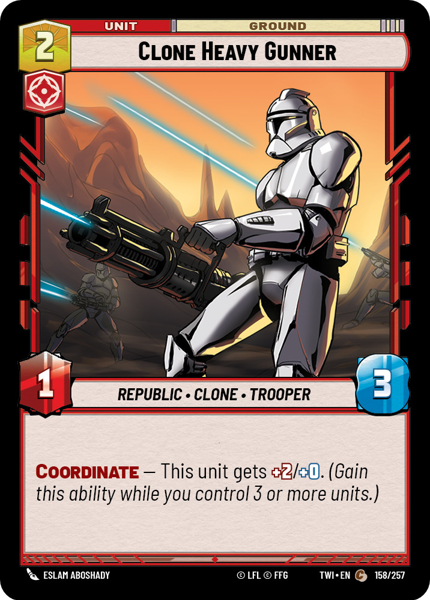 CLONE HEAVY GUNNER - Unlimited Twilight of the Republic