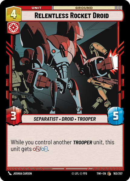RELENTLESS ROCKET DROID - Unlimited Twilight of the Republic