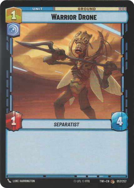 Foil - WARRIOR DRONE - Unlimited Twilight of the Republic