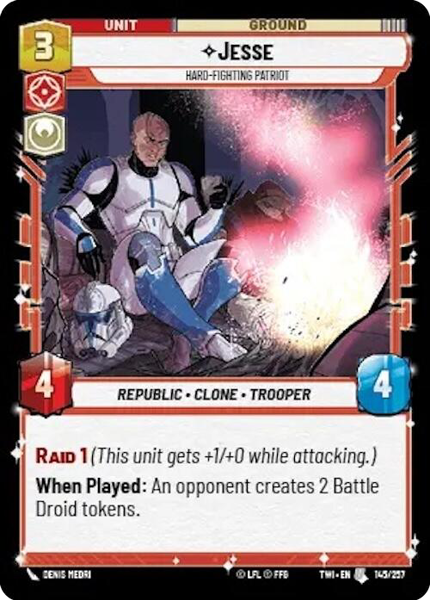 Foil - JESSE - Unlimited Twilight of the Republic