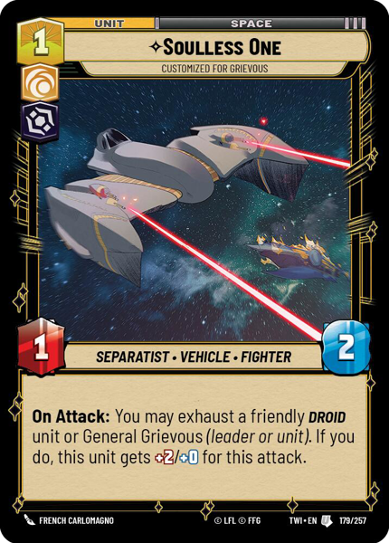 Foil - SOULLESS ONE - Unlimited Twilight of the Republic