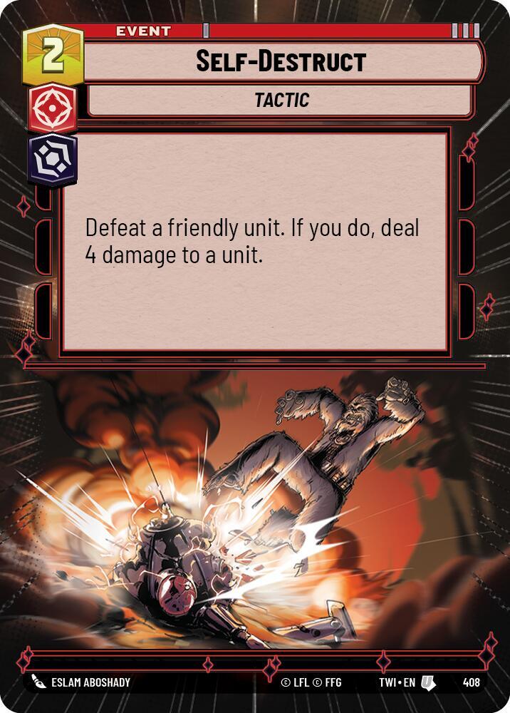 Hyperspace Foil - SELF-DESTRUCT - Unlimited Twilight of the Republic