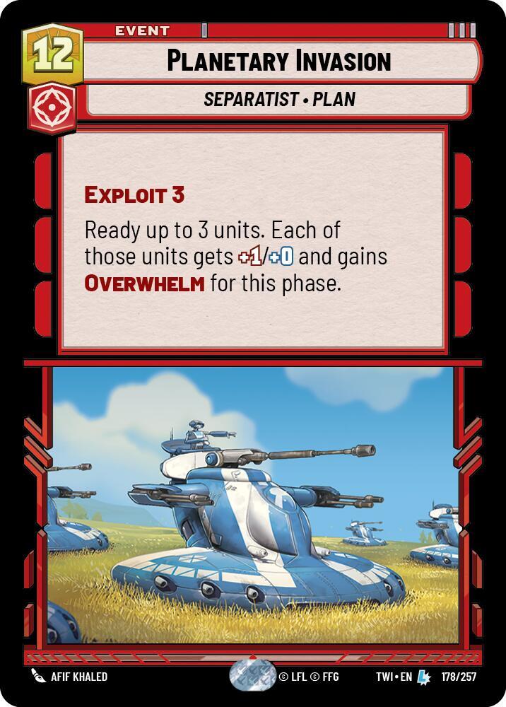 PLANETARY INVASION - Unlimited Twilight of the Republic