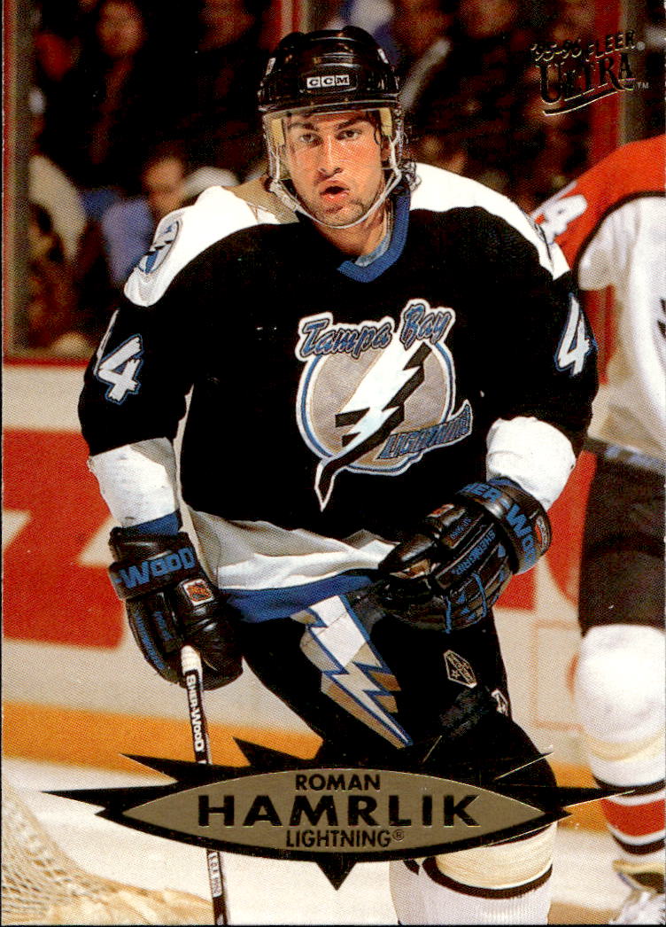 ROMAN HAMRLÍK 95-96 Fleer Ultra (barva na kartě)