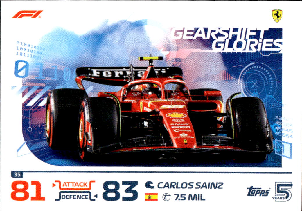 Gearshift Glories CARLOS SAINZ 2024 Topps Turbo Attax