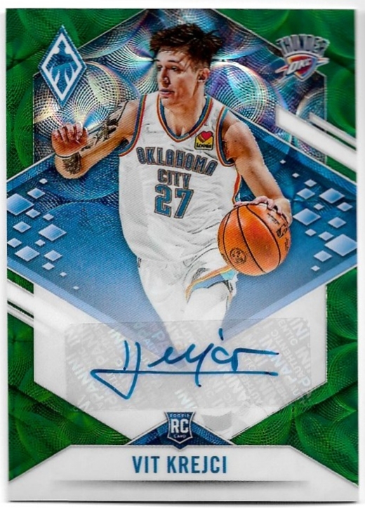 Auto Rookie Green Phoenix VÍT KREJČÍ 21-22 Panini Chronicles Basketball