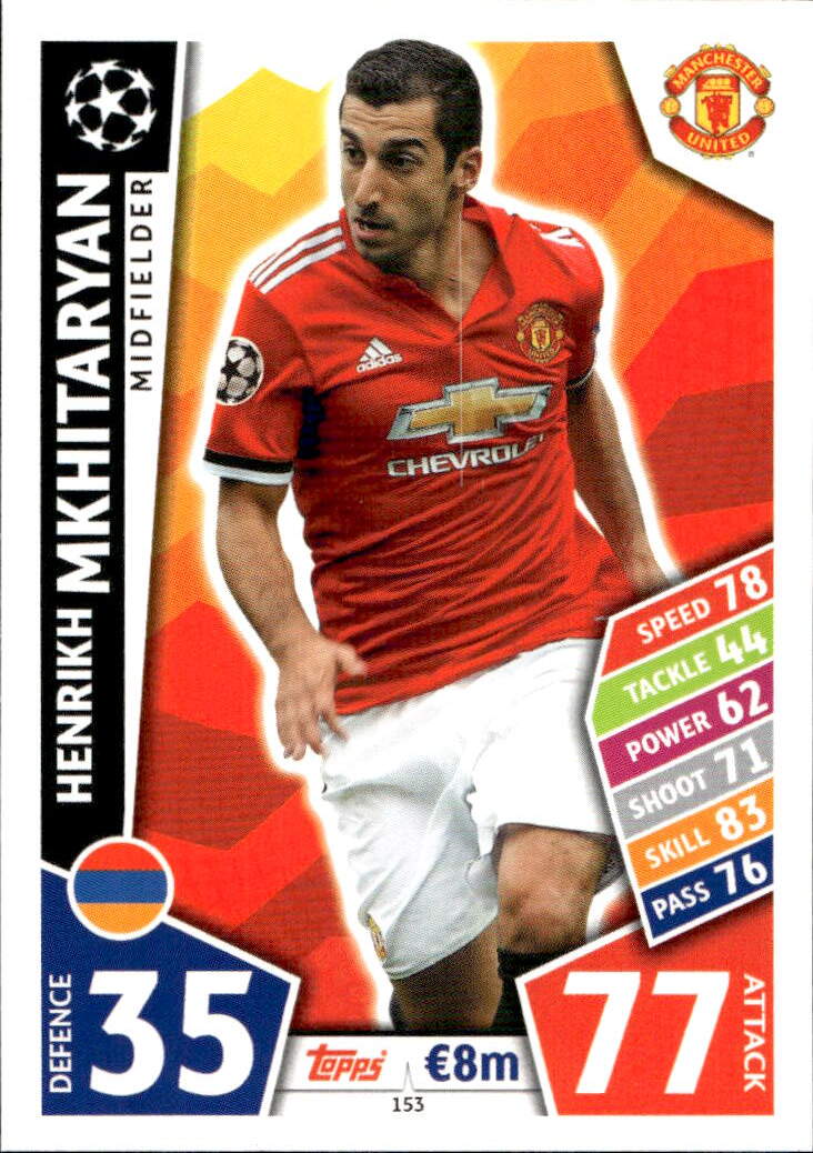 HENRIKH MKHITARYAN 17-18 Topps Match Attax UCL