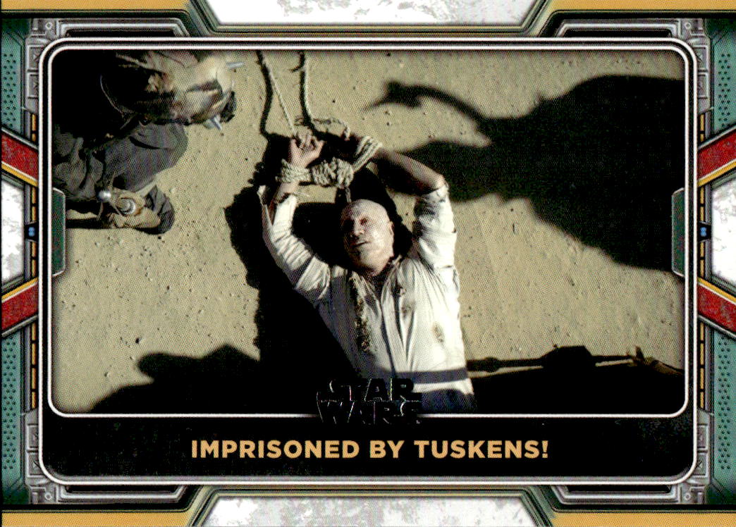 Imprisoned by Tuskens! 2022 Topps The Book of Boba Fett