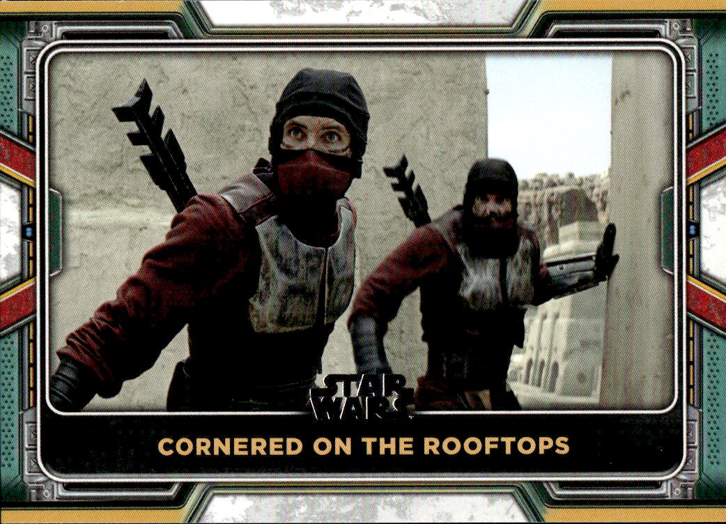 Cornered on the Rooftops 2022 Topps The Book of Boba Fett