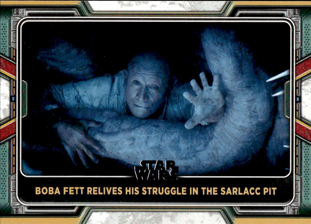  Boba Fett Relives His Struggle in the Sarlacc Pit 2022 Topps The Book of Boba Fett