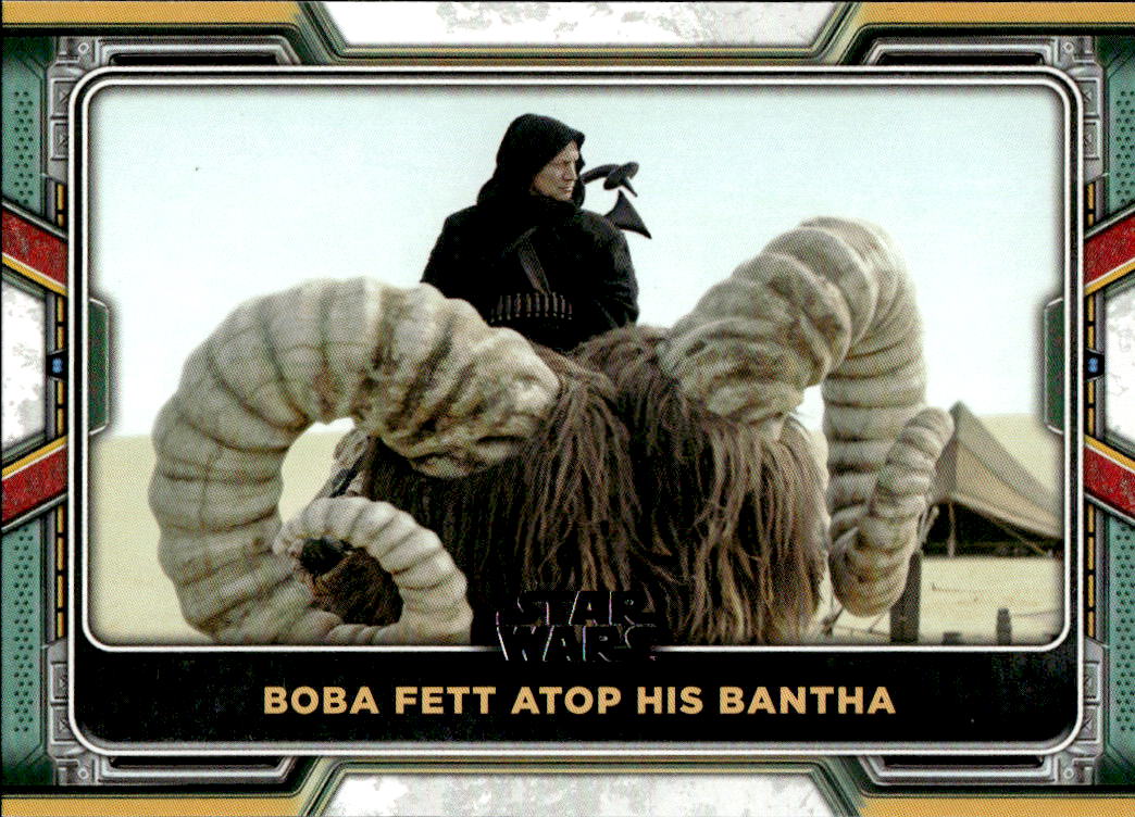 Boba Fett Atop his Bantha 2022 Topps The Book of Boba Fett