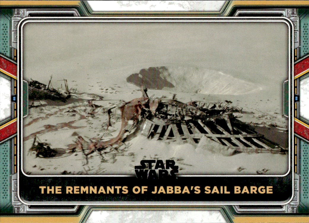 The Remnants of Jabba's Sail Barge 2022 Topps The Book of Boba Fett