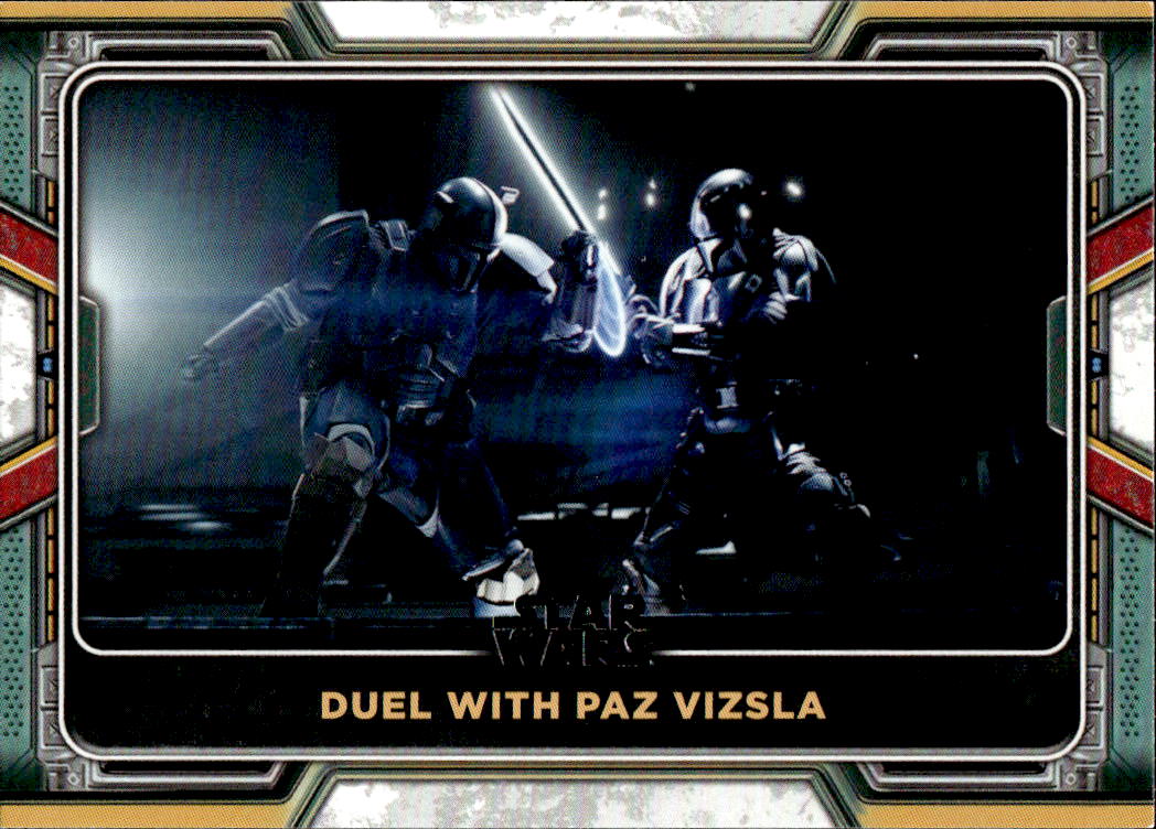 Duel with Paz Vizsla 2022 Topps The Book of Boba Fett