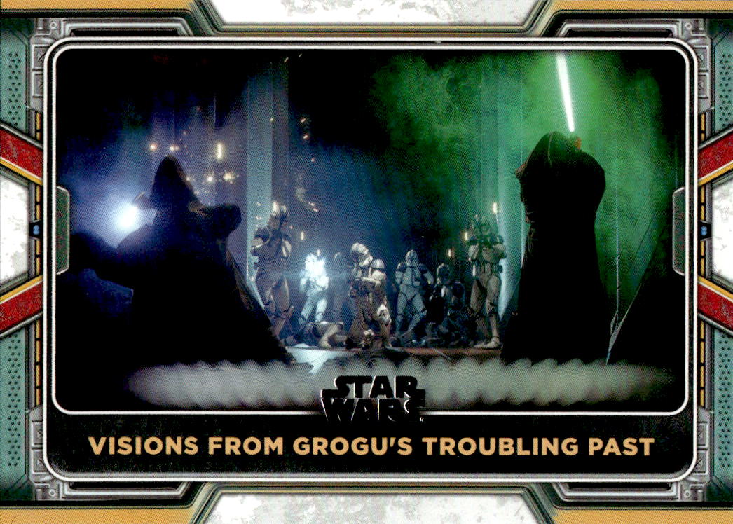 Grogu's Meditation Session with Luke Skywalker 2022 Topps The Book of Boba Fett