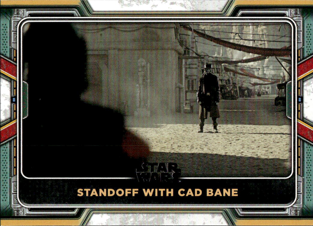 Standoff with Cad Bane 2022 Topps The Book of Boba Fett