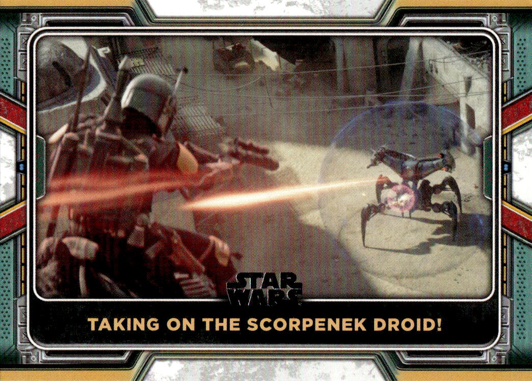 Taking on the Scorpenek Droid! 2022 Topps The Book of Boba Fett
