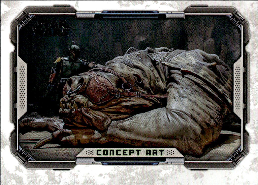 Concept Art BOBA FETT'S NEW RANCOR 2022 Topps The Book of Boba Fett