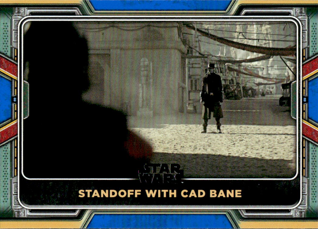 Blue Standoff with Cad Bane 2022 Topps The Book of Boba Fett
