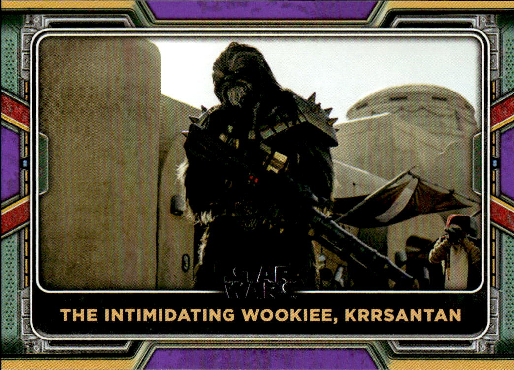 Purple The Intimidating Wookiee, Krrsantan 2022 Topps The Book of Boba Fett