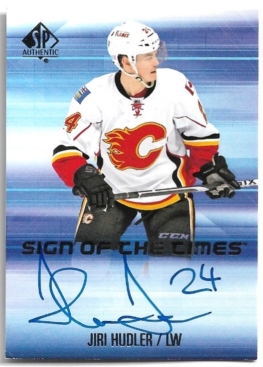 Auto Sign of the Times JIŘÍ HUDLER 15-16 UD SP Authentic (světlá spodní hrana - tmavý potisk karty)