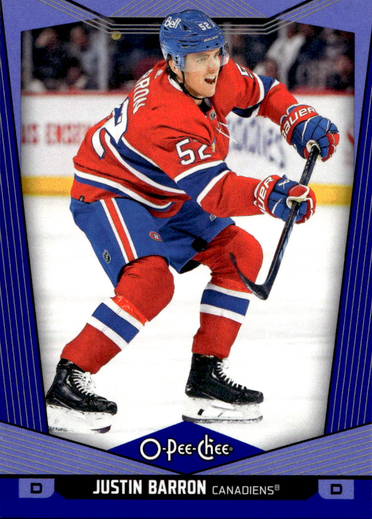 Blue Border JUSTIN BARRON 24-25 UD O-Pee-Chee OPC