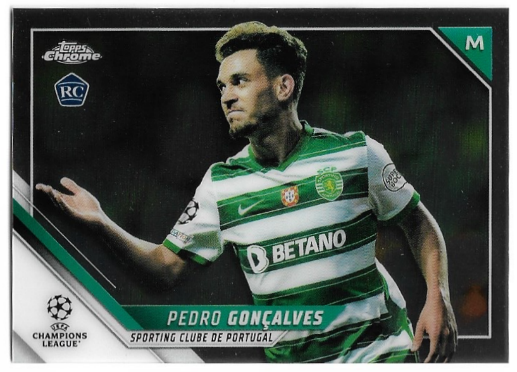 Rookie PEDRO GONCALVES 21-22 Topps Chrome UEFA Champions League