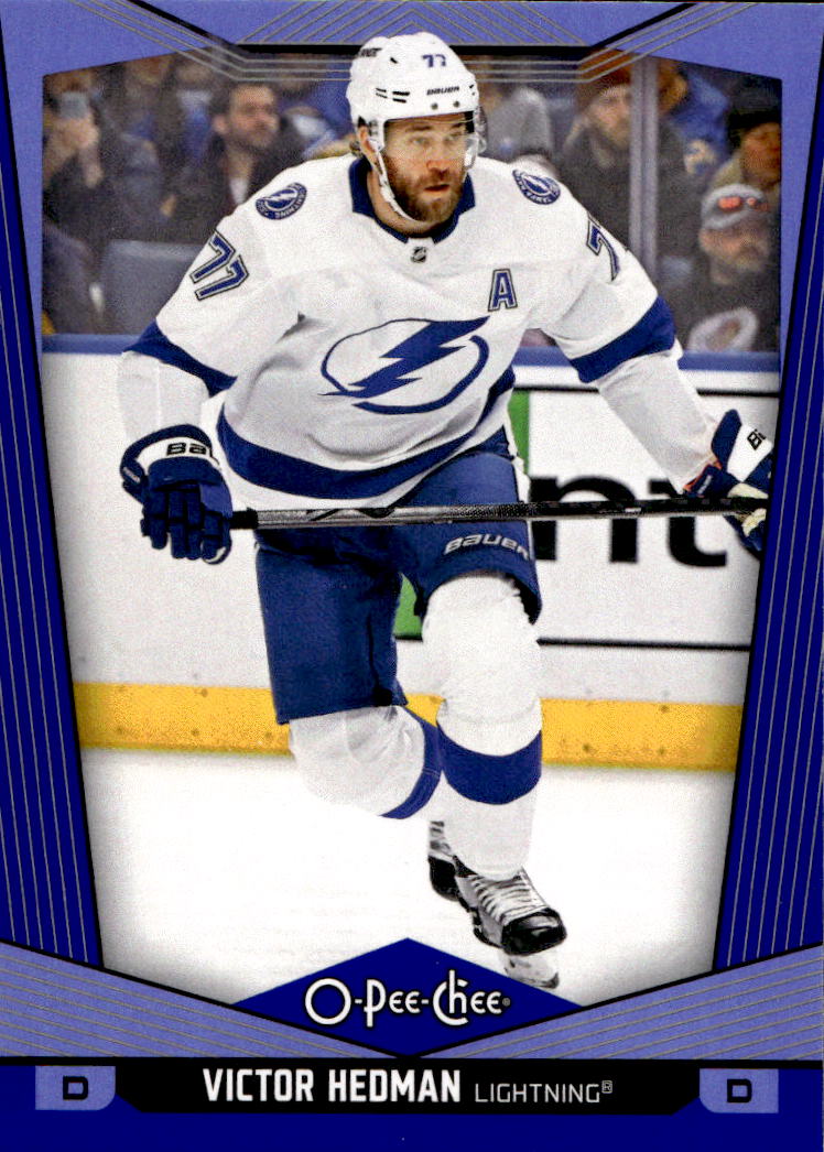 Blue Border VICTOR HEDMAN 24-25 UD O-Pee-Chee OPC