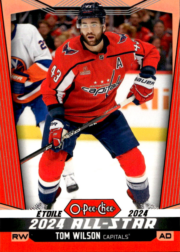 Orange Border All-Stars TOM WILSON 24-25 UD O-Pee-Chee OPC /25