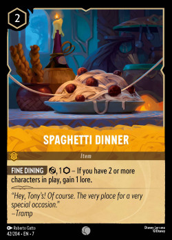 SPAGHETTI DINNER