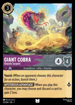 GIANT COBRA - Ghostly Serpent