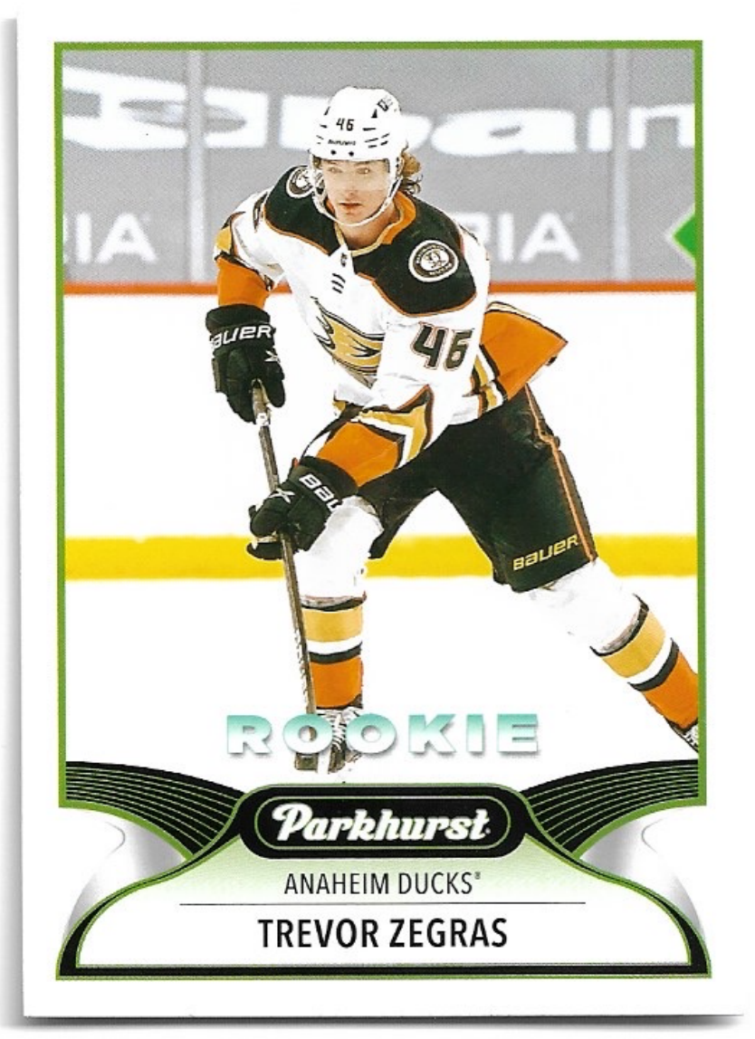 Rookie TREVOR ZEGRAS 21-22 UD Parkhurst