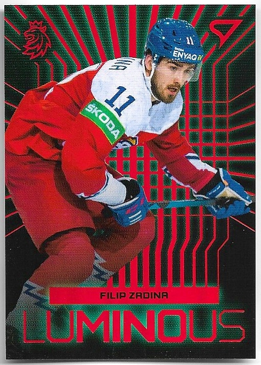 Red Luminous FILIP ZADINA 2024 SportZoo Hokejové Česko