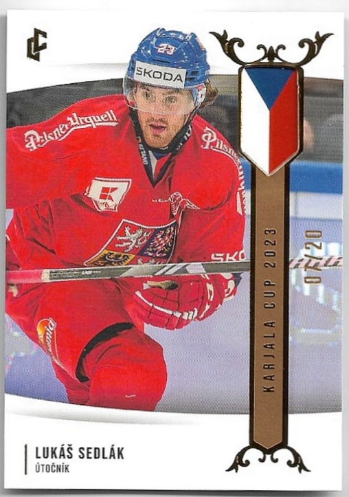 Gold LUKÁŠ SEDLÁK 23-24 Legendary Cards Expectations Road to Prague /20