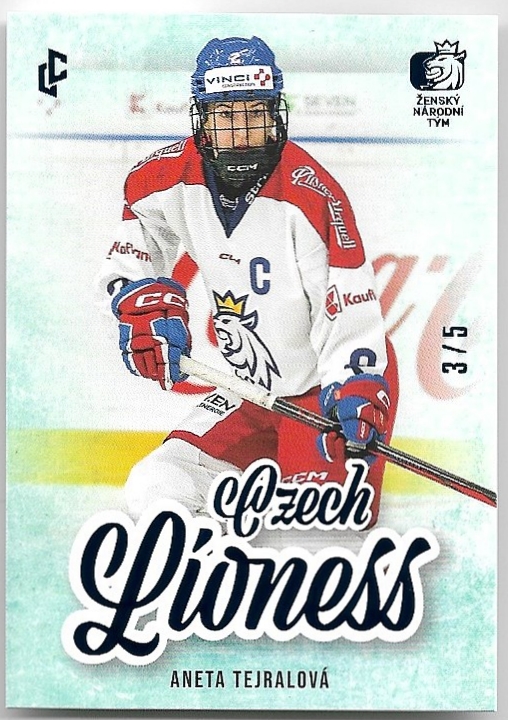 Blue Czech Lioness ANETA TEJRALOVÁ 23-24 Legendary Cards Expectations Road to Prague /5
