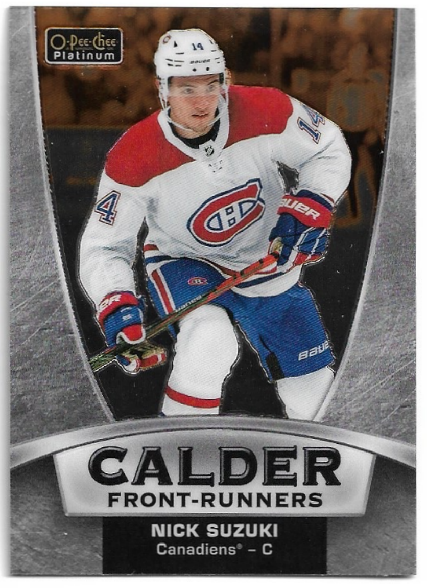 Rookie Calder Front-Runners NICK SUZUKI 19-20 UD O-Pee-Chee OPC Platinum