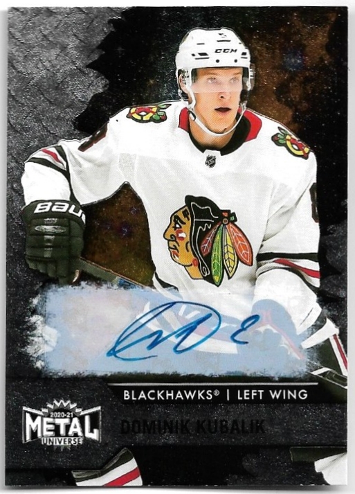 Auto Silver Autographs DOMINIK KUBALÍK 20-21 UD Metal Universe