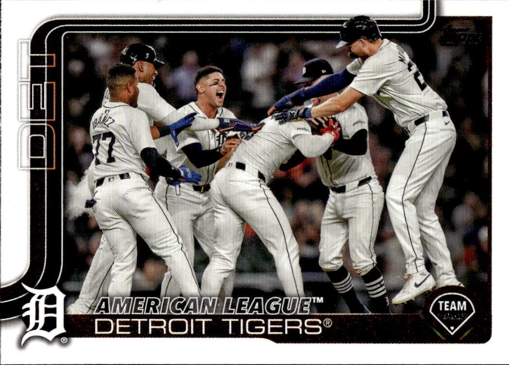 DETROIT TIGERS 2025 Topps Series 1 Baseball