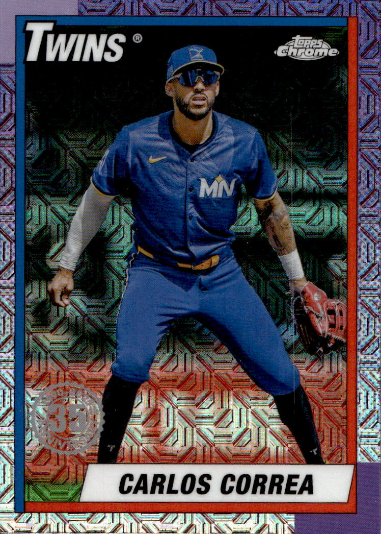 1990 Chrome Silver Pack CARLOS CORREA 2025 Topps Series 1 Baseball