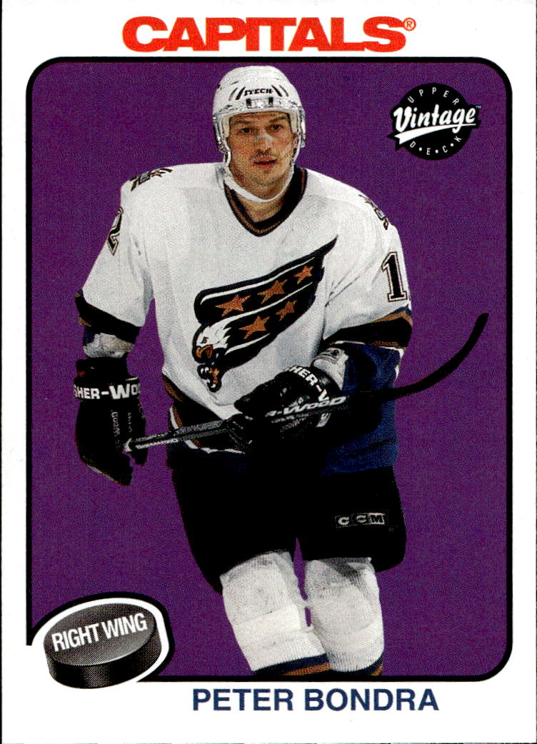 PETER BONDRA 01-02 UD Vintage