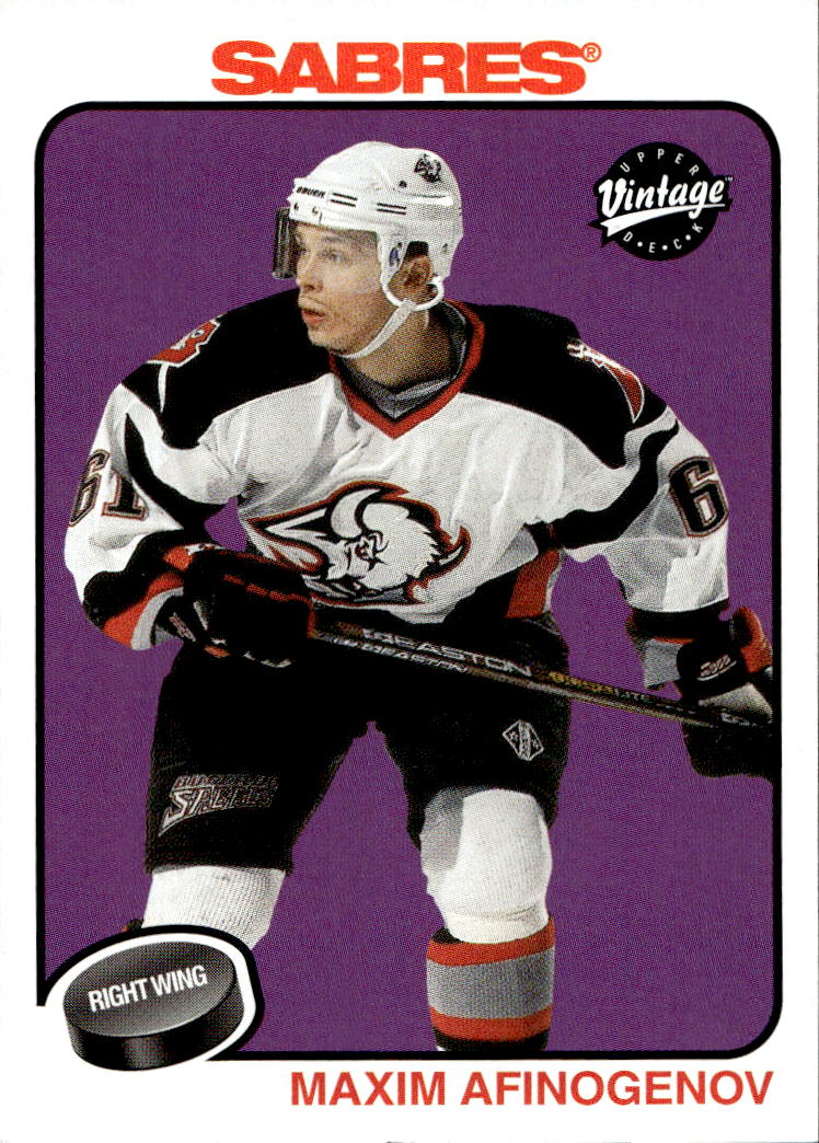 MAXIM AFINOGENOV 01-02 UD Vintage