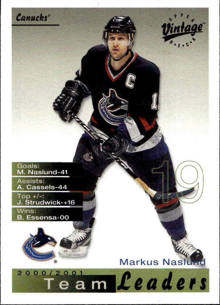 Team Leaders MARKUS NASLUND 01-02 UD Vintage