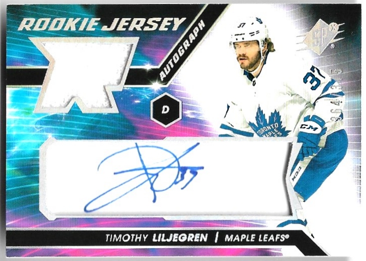 Autograph Jersey Rookie TIMOTHY LILJEGREN 20-21 SPx /375