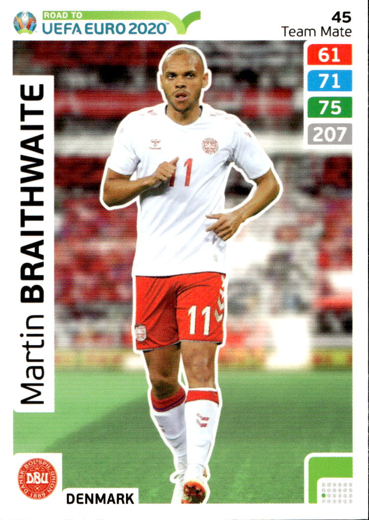 MARTIN BRAITHWAITE 2020 Adrenalyn Road to UEFA Euro