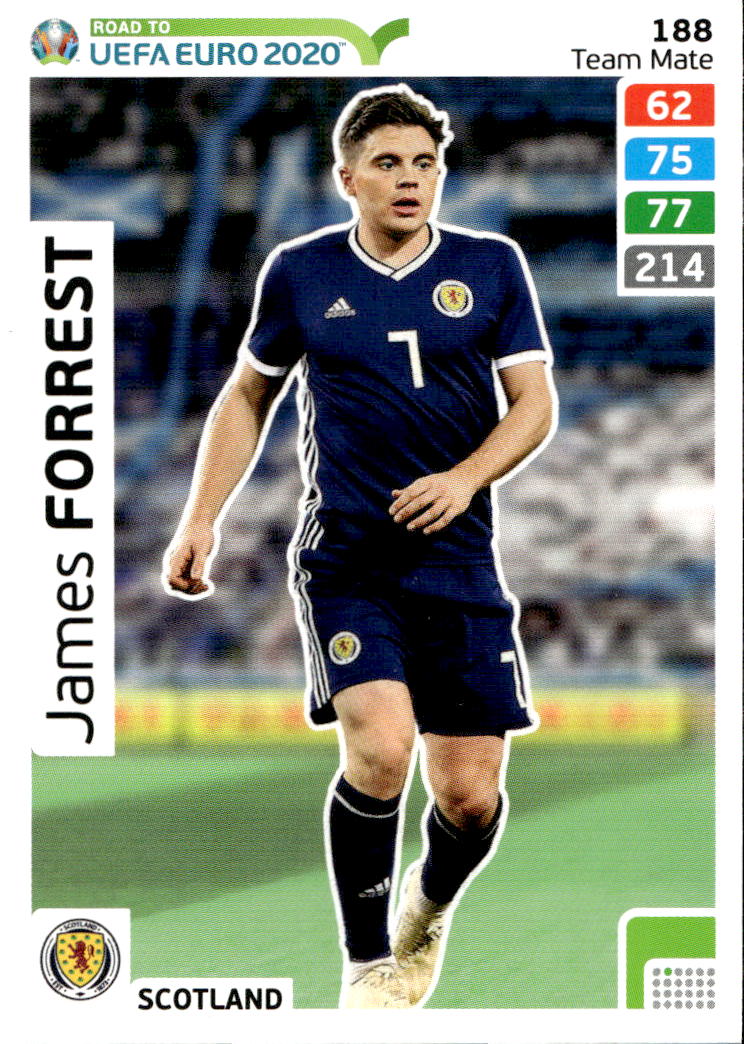 JAMES FORREST 2020 Adrenalyn Road to UEFA Euro