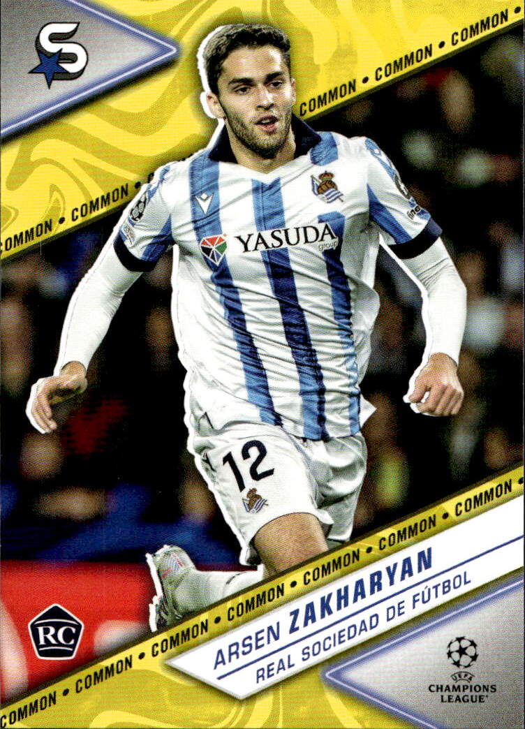 Rookie Variations Common Yellow ARSEN ZAKHARYAN 23-24 Topps UEFA Superstars