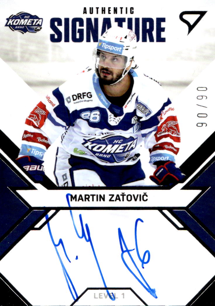 Auto Authentic Signature Level 1 MARTIN ZAŤOVIČ 21-22 SportZoo ELH Serie 1 /90