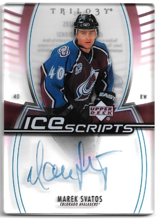 Auto Ice Scripts MAREK SVATOŠ 06-07 UD Trilogy