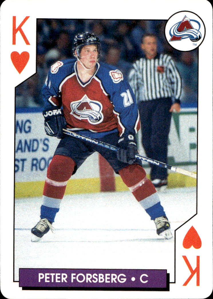 PETER FORSBERG 96-97 Bicycle NHL Hockey Aces Playing Cards
